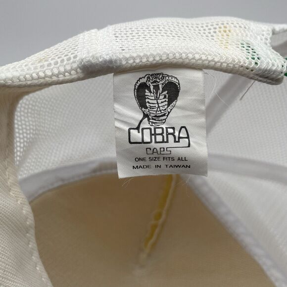 Vintage John Deere Hat Cap White Green Adjustable Double Snapback Trucker Rope - Picture 10 of 11